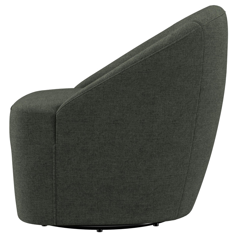 Sillón giratorio Leon tapizado de realce