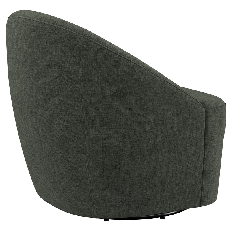 Sillón giratorio Leon tapizado de realce