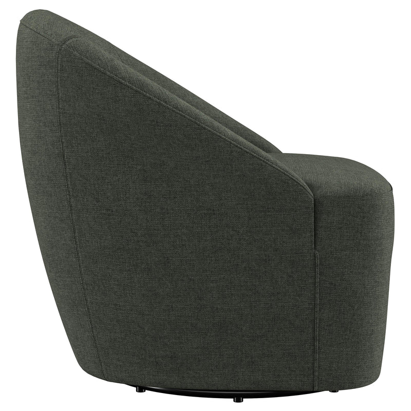 Sillón giratorio Leon tapizado de realce