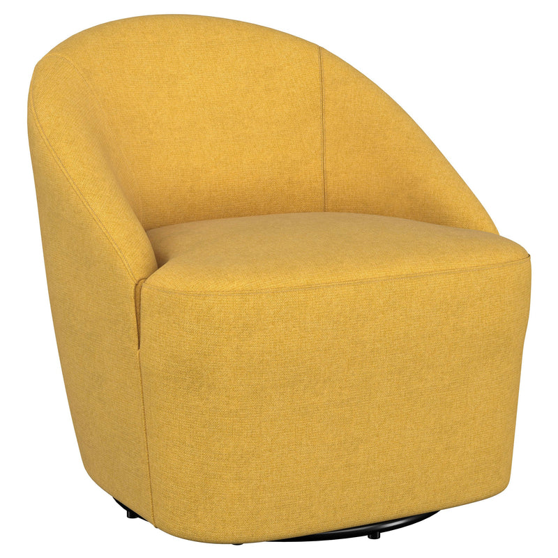 Sillón giratorio Leon tapizado de realce