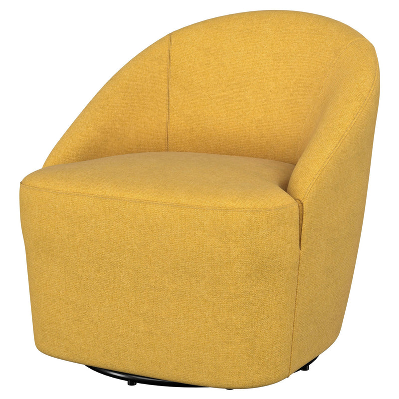 Sillón giratorio Leon tapizado de realce