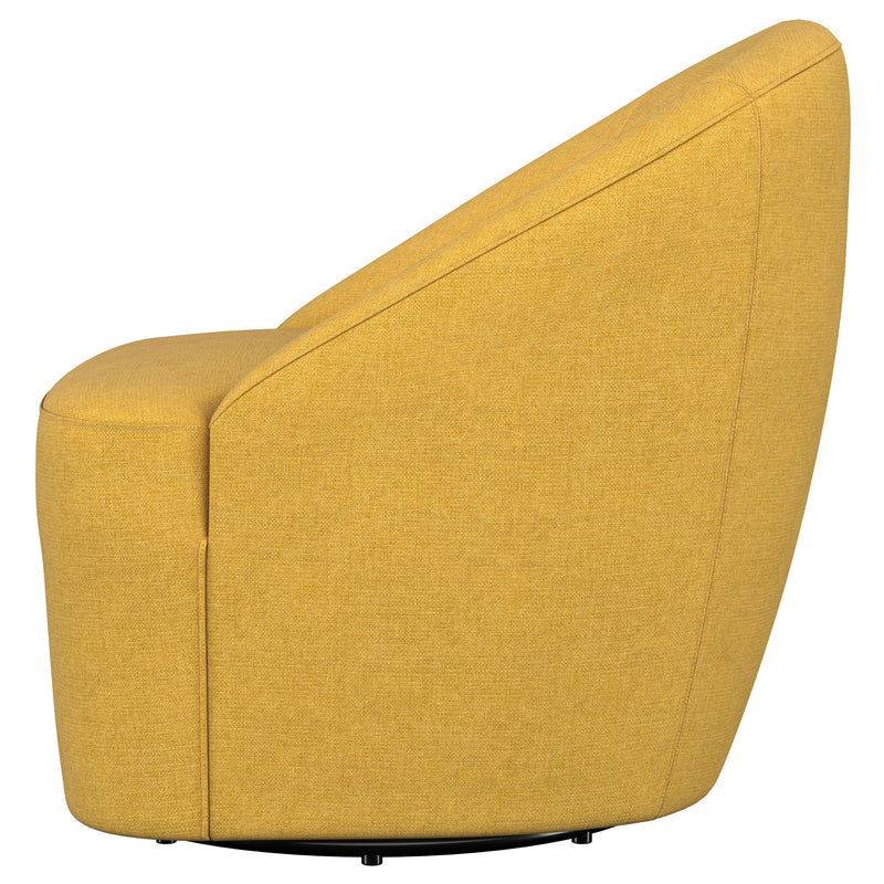 Sillón giratorio Leon tapizado de realce