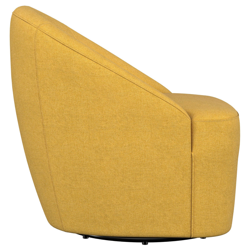 Sillón giratorio Leon tapizado de realce