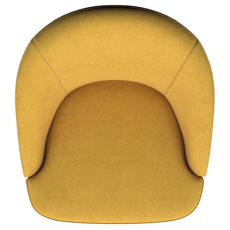 Sillón giratorio Leon tapizado de realce