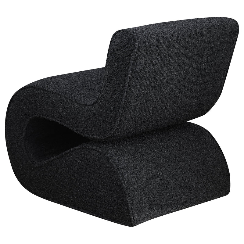 Sillón Curvo Sin Brazos Tapizado en Bouclé Ronea