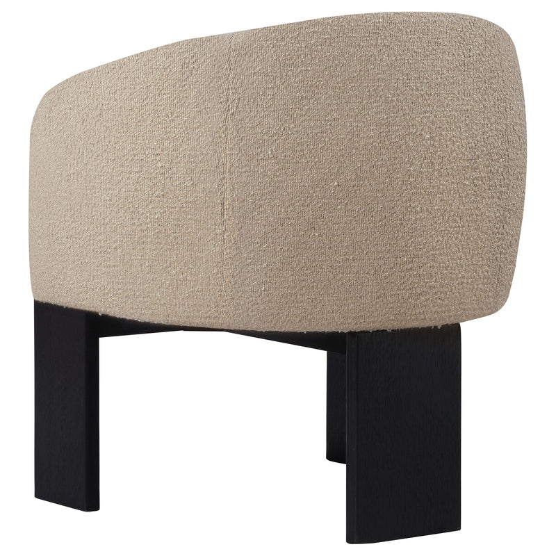Sillón decorativo Valdez Boucle con respaldo tapizado