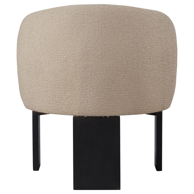 Sillón decorativo Valdez Boucle con respaldo tapizado