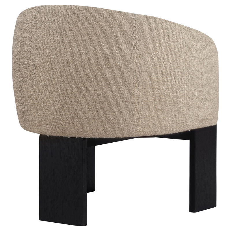 Sillón decorativo Valdez Boucle con respaldo tapizado
