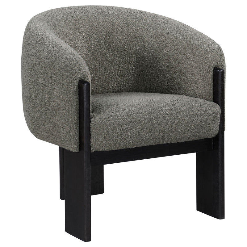 Sillón decorativo Valdez Boucle con respaldo tapizado