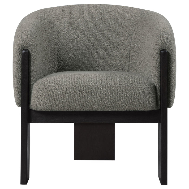 Sillón decorativo Valdez Boucle con respaldo tapizado