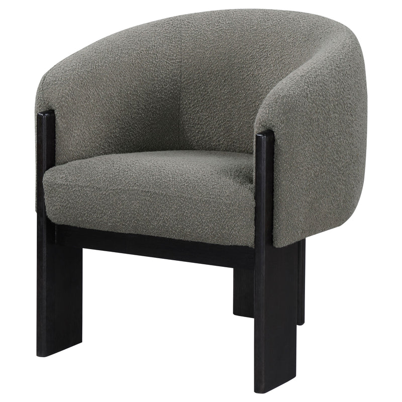 Sillón decorativo Valdez Boucle con respaldo tapizado