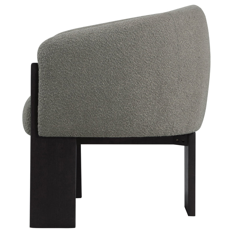 Sillón decorativo Valdez Boucle con respaldo tapizado