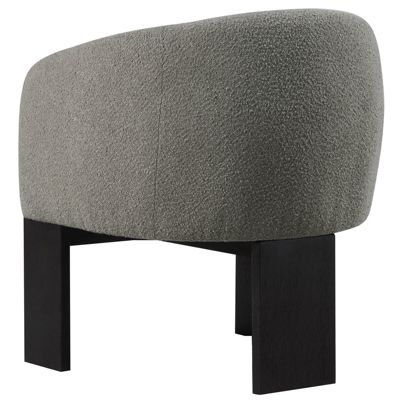 Sillón decorativo Valdez Boucle con respaldo tapizado