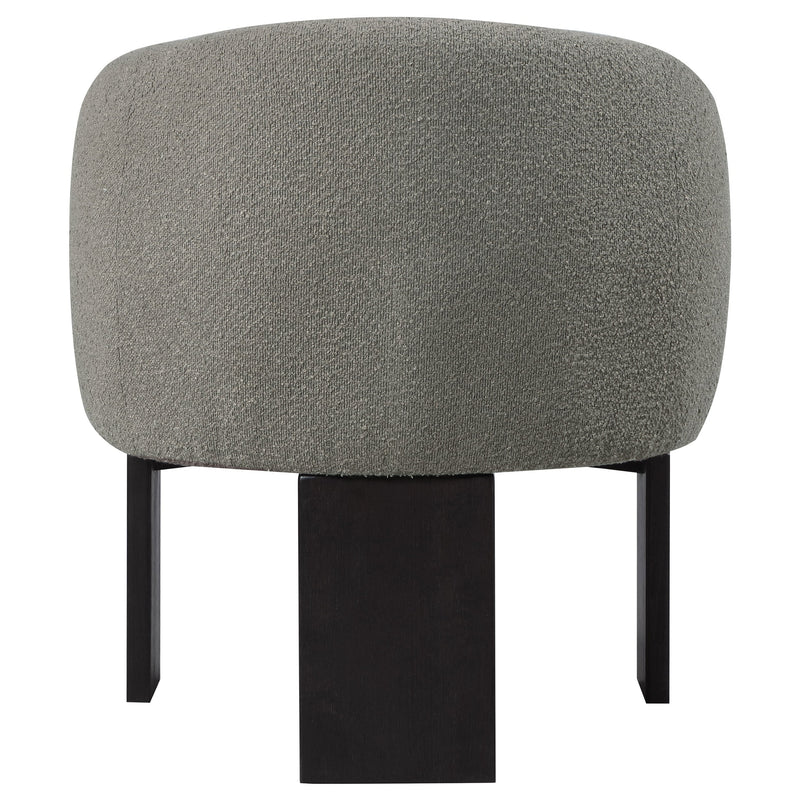 Sillón decorativo Valdez Boucle con respaldo tapizado
