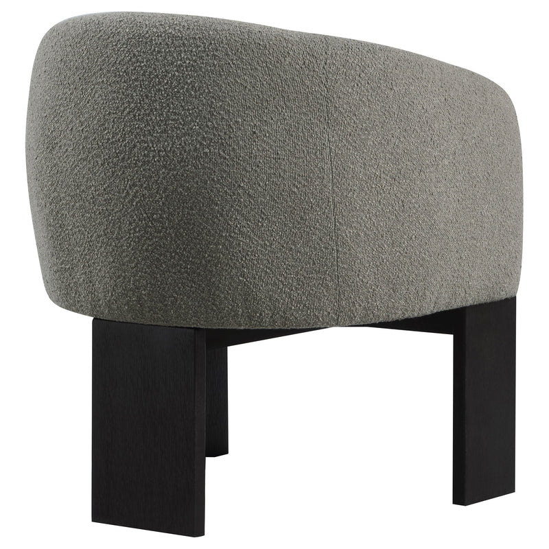 Sillón decorativo Valdez Boucle con respaldo tapizado