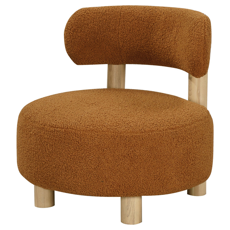 Zonie Boucle Upholstered Back Accent Chair