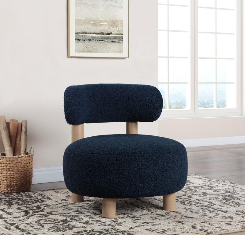 Zonie Boucle Upholstered Back Accent Chair