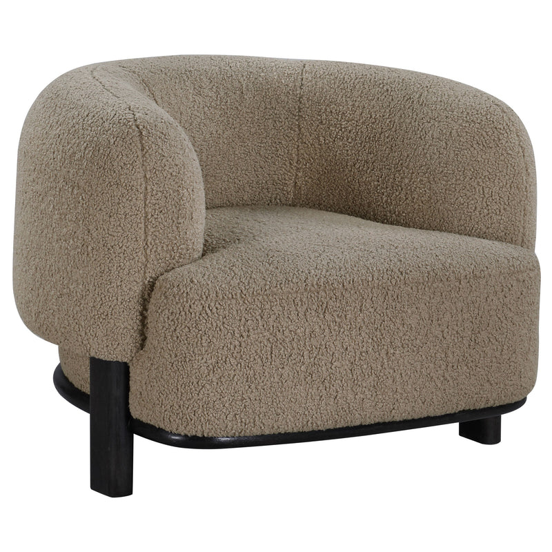 Sillón decorativo Lawler con respaldo tapizado