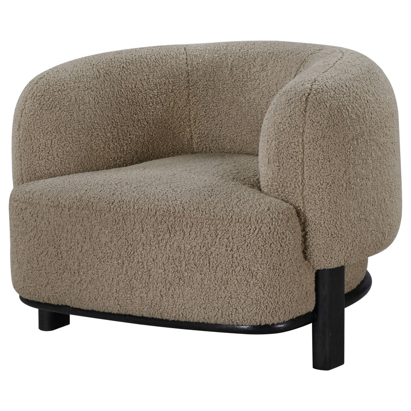 Sillón decorativo Lawler con respaldo tapizado