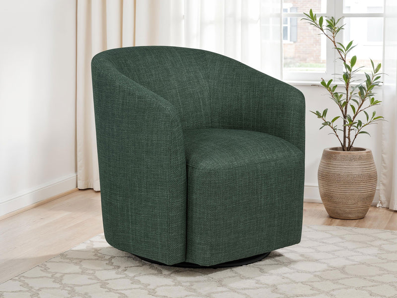 Sillón giratorio tapizado Mossbrook Fabric