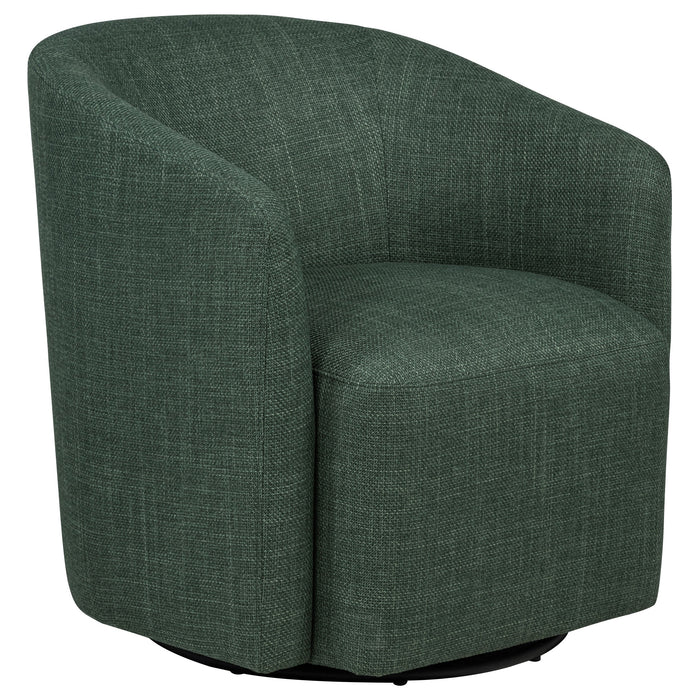 Mossbrook Fabric Upholstered Swivel Accent Chair