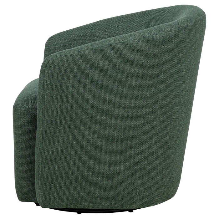 Mossbrook Fabric Upholstered Swivel Accent Chair