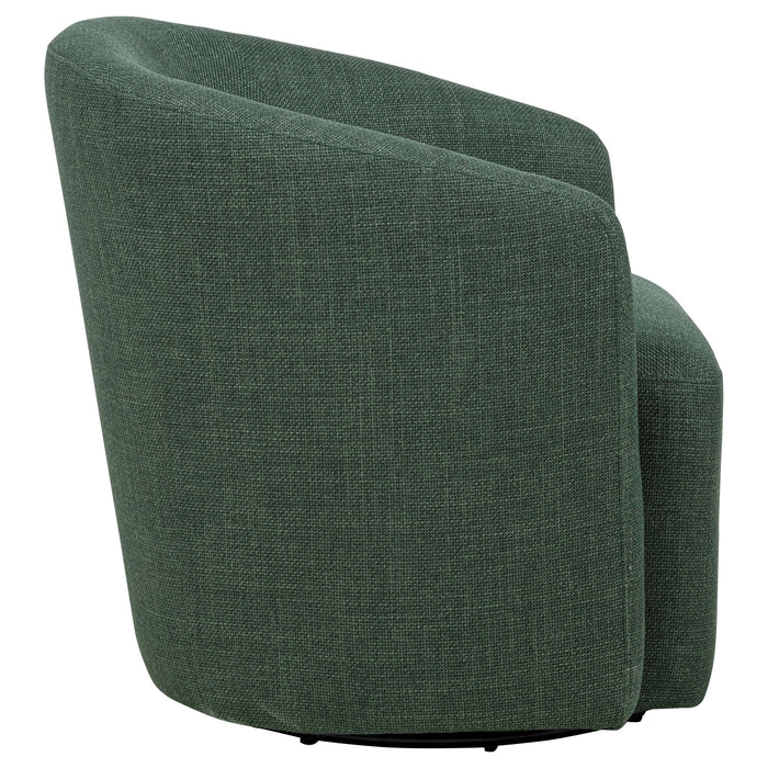 Mossbrook Fabric Upholstered Swivel Accent Chair