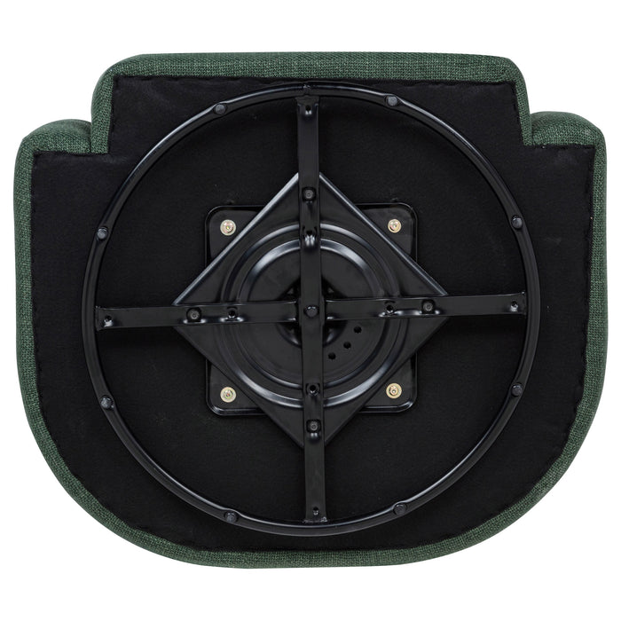 Mossbrook Fabric Upholstered Swivel Accent Chair