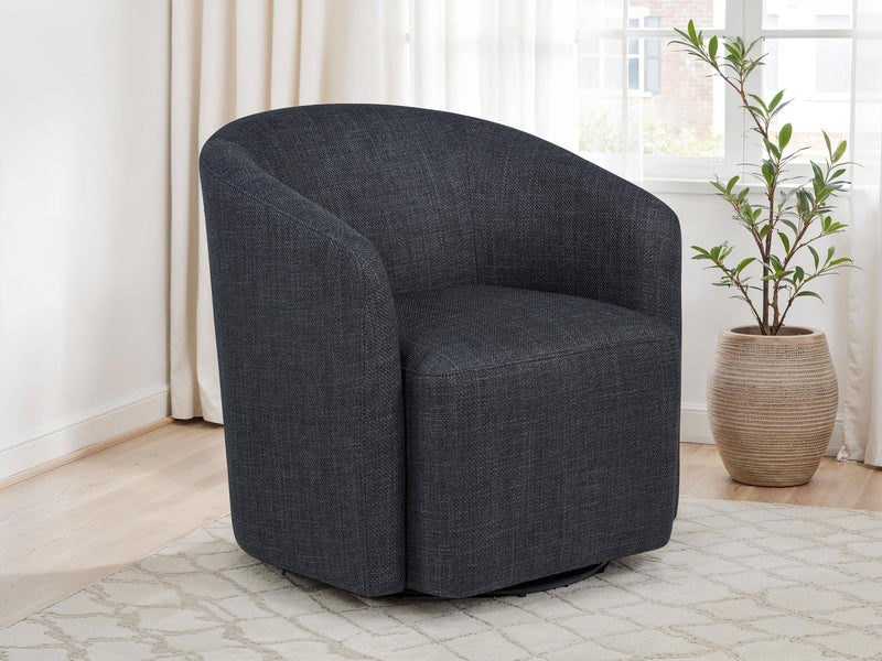 Sillón giratorio tapizado Mossbrook Fabric