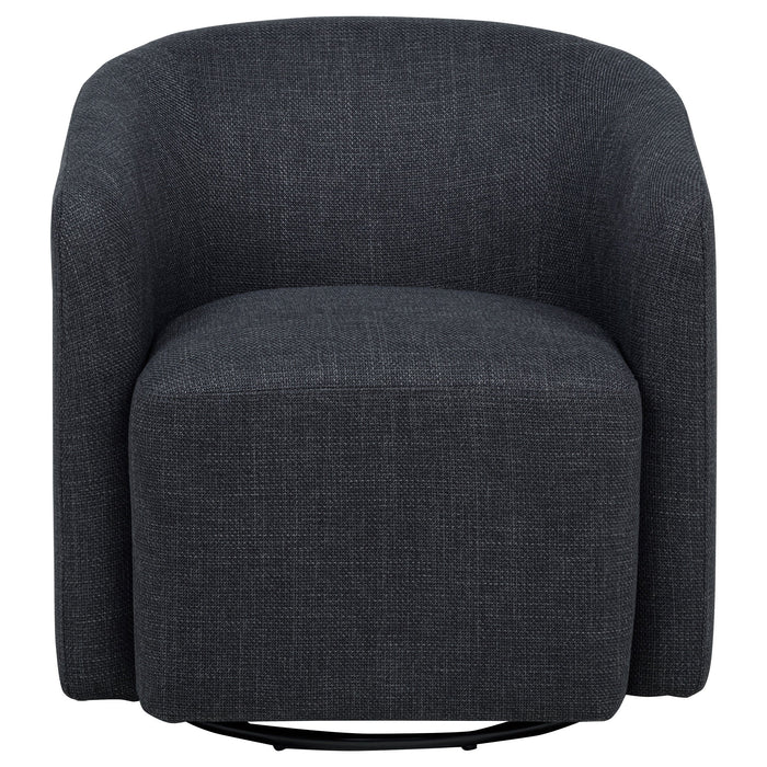 Mossbrook Fabric Upholstered Swivel Accent Chair