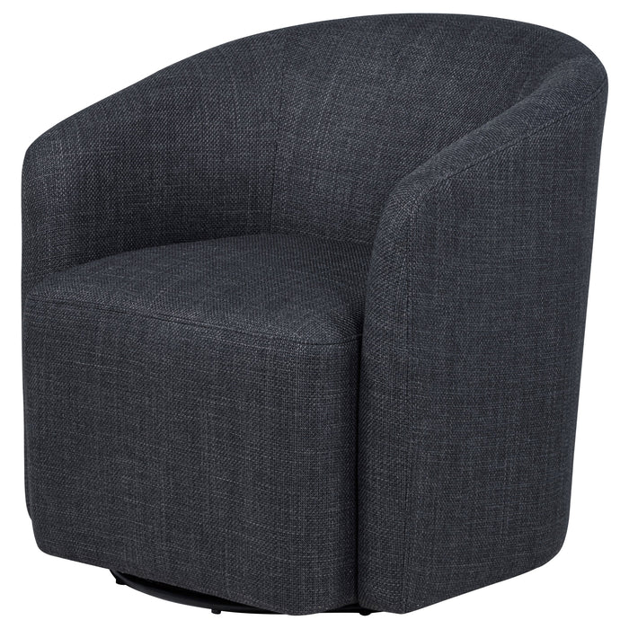 Mossbrook Fabric Upholstered Swivel Accent Chair