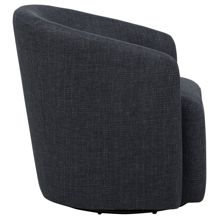 Mossbrook Fabric Upholstered Swivel Accent Chair