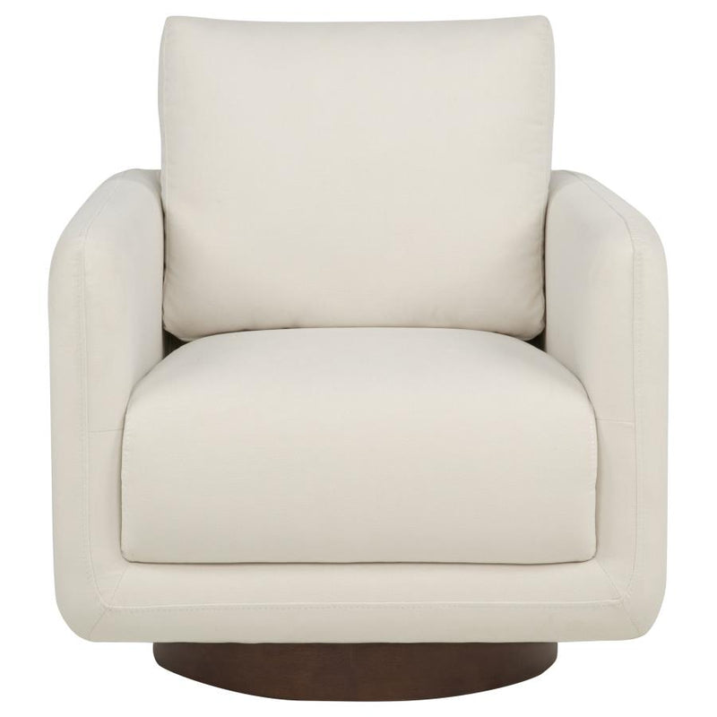 Iris Fabric Upholstered Swivel Accent Chair
