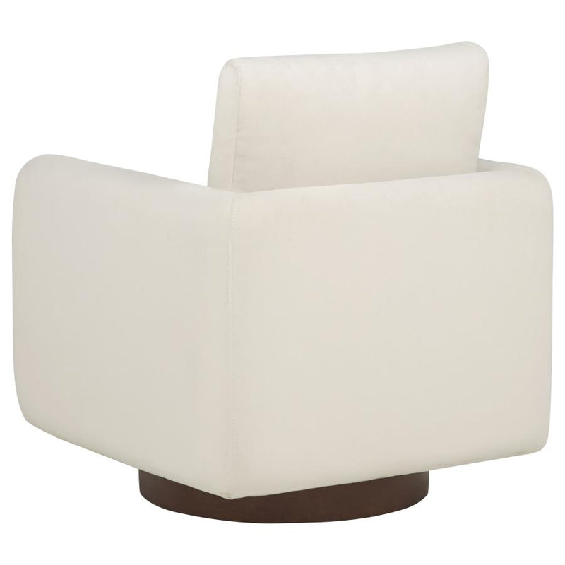 Iris Fabric Upholstered Swivel Accent Chair