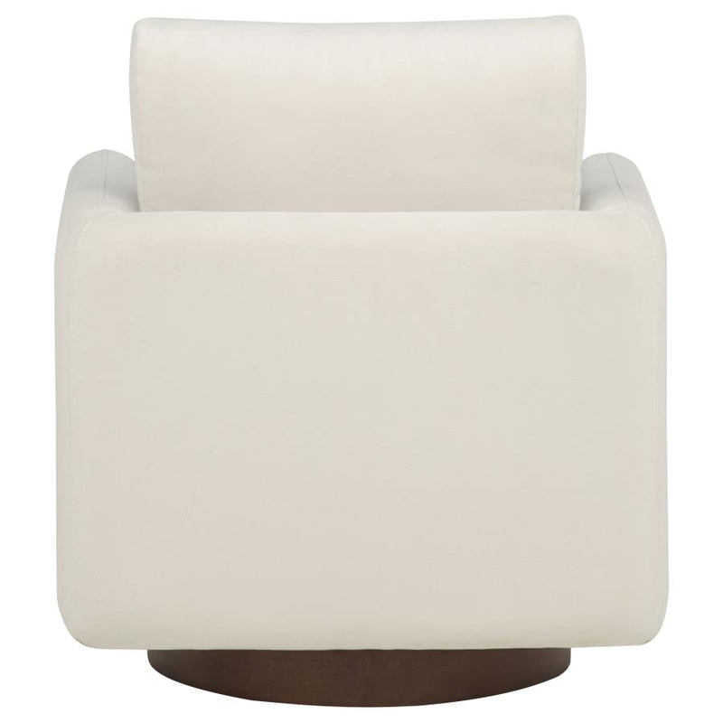 Iris Fabric Upholstered Swivel Accent Chair