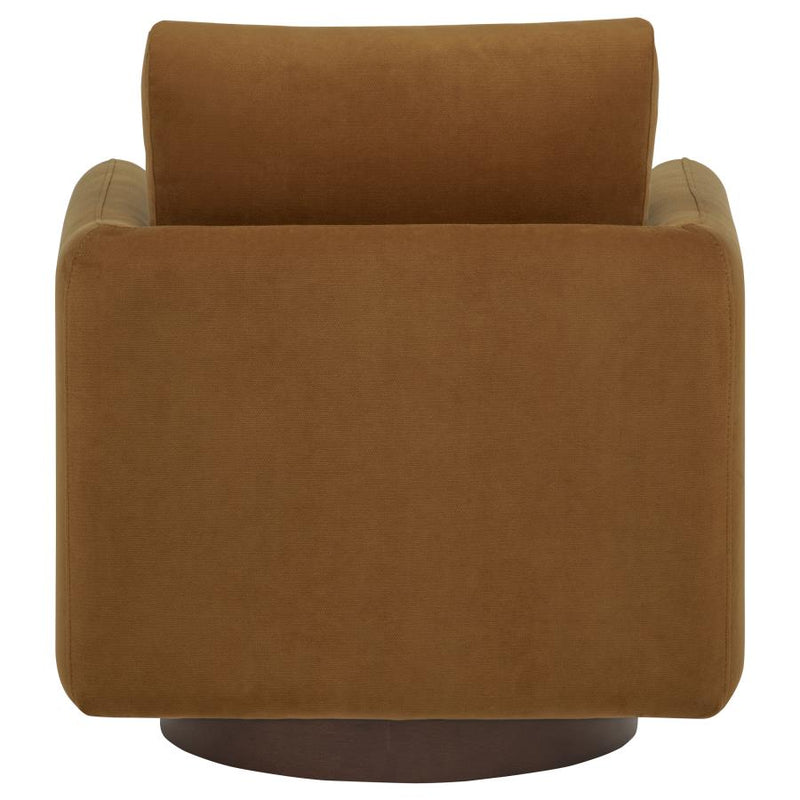 Iris Fabric Upholstered Swivel Accent Chair