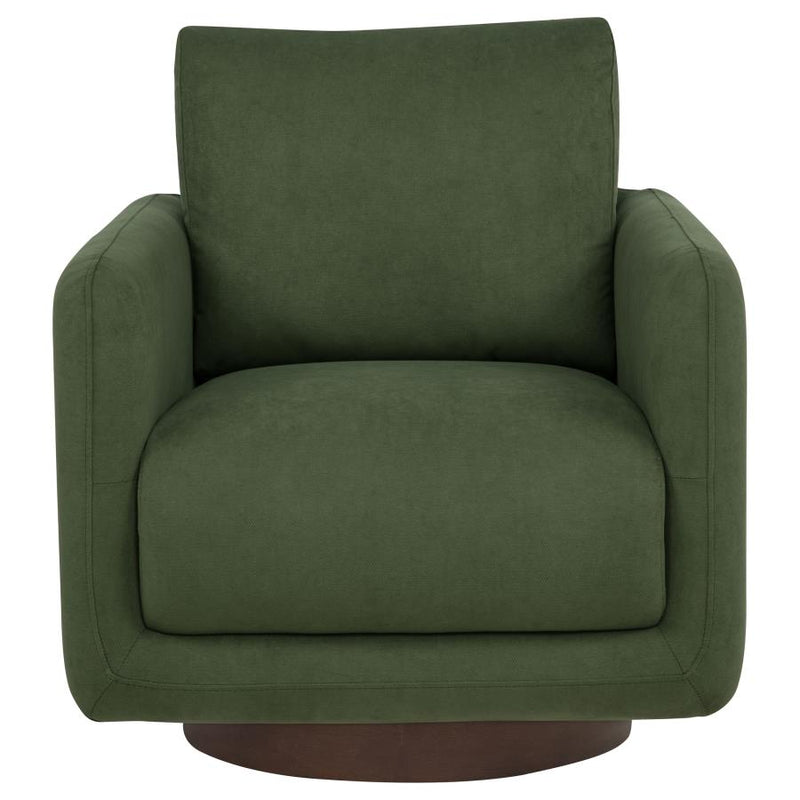 Iris Fabric Upholstered Swivel Accent Chair