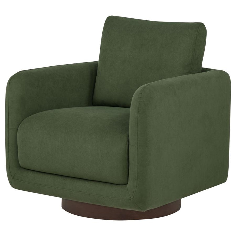 Iris Fabric Upholstered Swivel Accent Chair