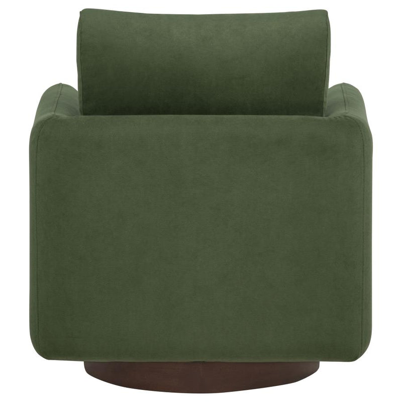 Iris Fabric Upholstered Swivel Accent Chair