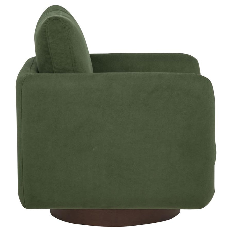 Iris Fabric Upholstered Swivel Accent Chair