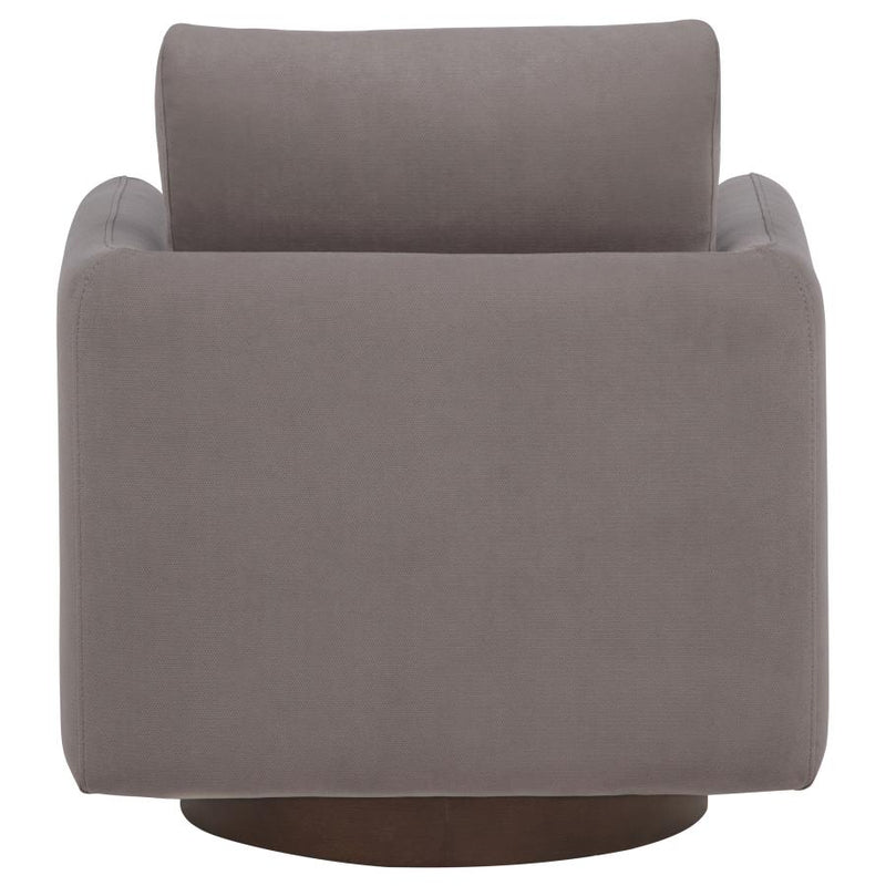 Iris Fabric Upholstered Swivel Accent Chair