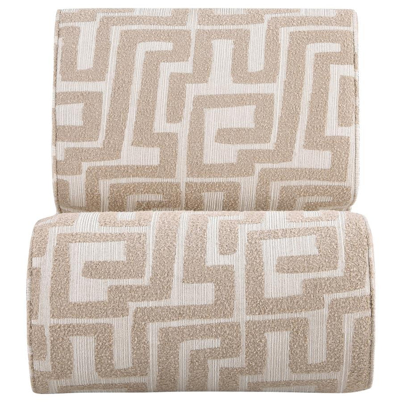 Eimer Geometric Jacquard Accent Chair