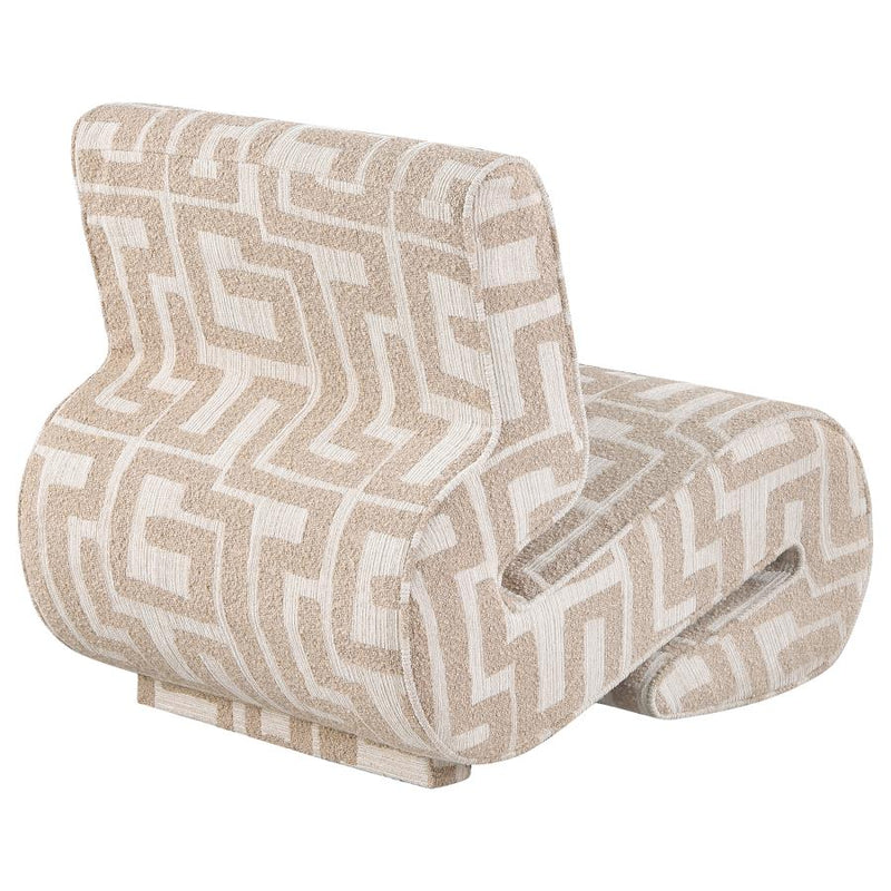 Eimer Geometric Jacquard Accent Chair