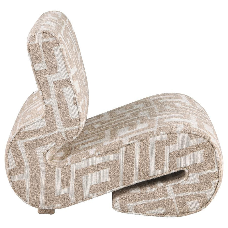 Eimer Geometric Jacquard Accent Chair