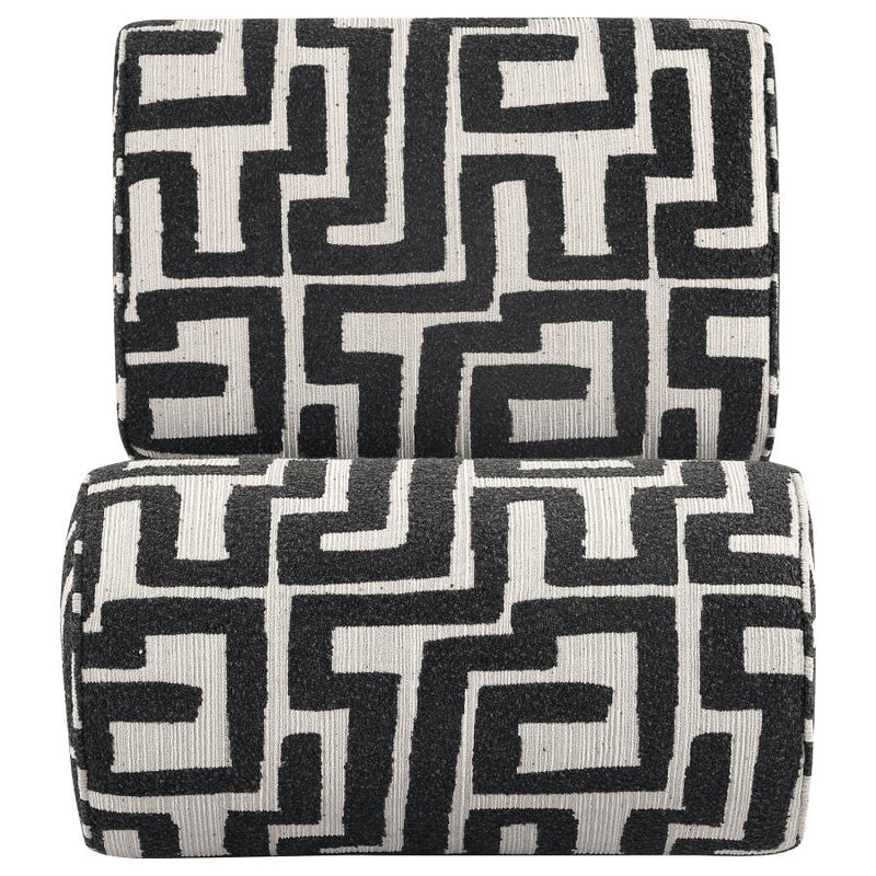 Eimer Geometric Jacquard Accent Chair