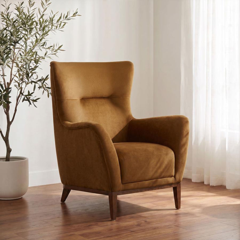 Catala Upholstered High Back Accent Chair
