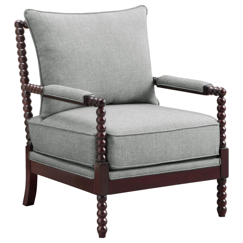 Sillón Acentual Blanchett Tapizado con Patas Torneadas