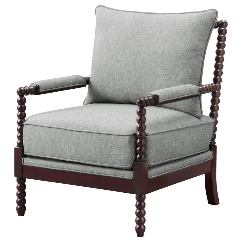 Sillón Acentual Blanchett Tapizado con Patas Torneadas