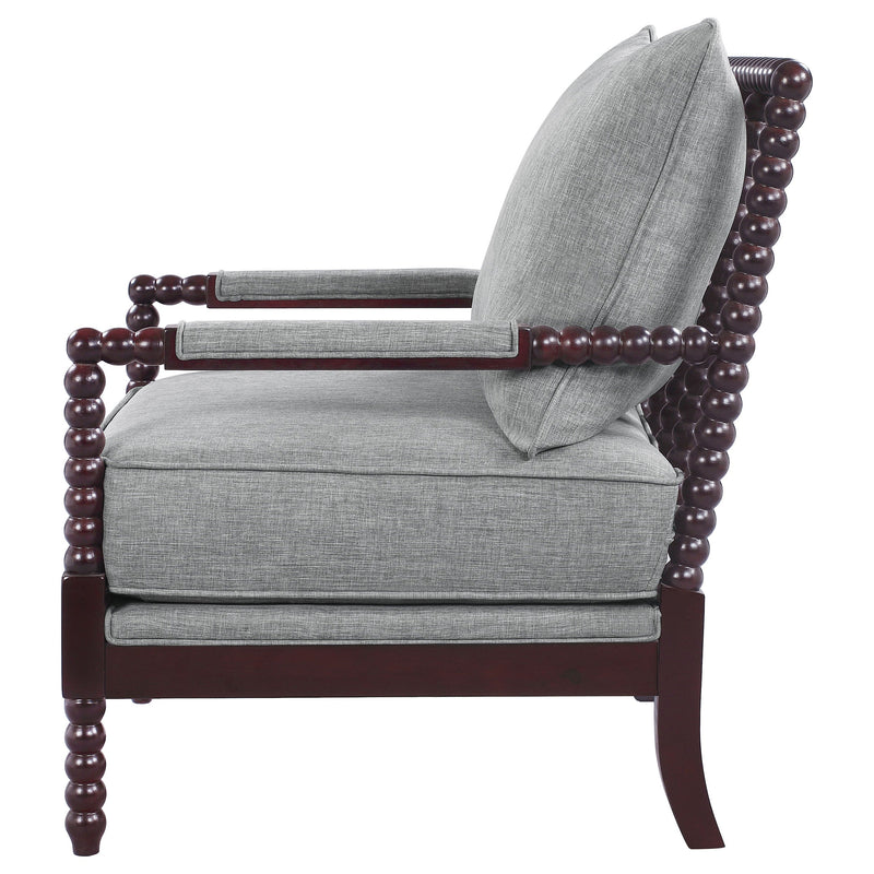 Sillón Acentual Blanchett Tapizado con Patas Torneadas