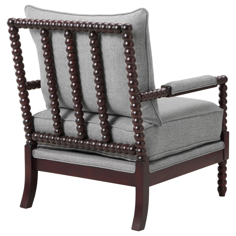 Sillón Acentual Blanchett Tapizado con Patas Torneadas
